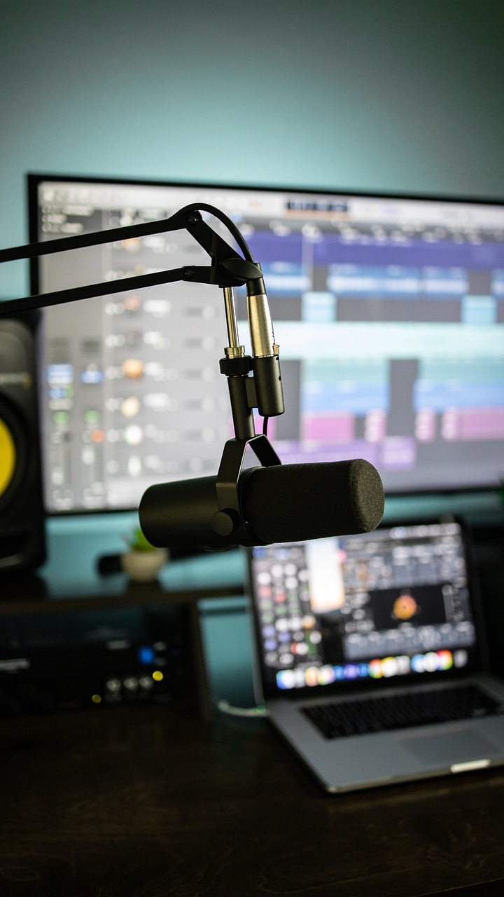 microphone, speaker, computer